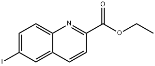 6-Iodo-quinoline-2-carboxylic acid ethyl ester Struktur