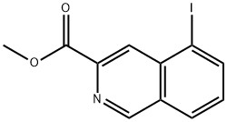 5-Iodo-isoquinoline-3-carboxylic acid methyl ester Struktur