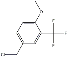 4-(chloromethyl)-1-methoxy-2-(trifluoromethyl)benzene Struktur