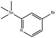 4-BROMO-2-(TRIMETHYLSTANNYL)-PYRIDINE Struktur