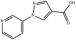 1-(pyridin-3-yl)-1H-pyrazole-4-carboxylic acid Struktur