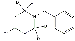 1-Benzyl-4-piperidinol-2,2,6,6-d4 Struktur