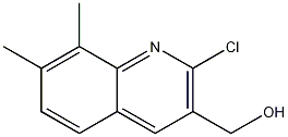 2-CHLORO-7,8-DIMETHYLQUINOLINE-3-METHANOL Struktur