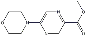 METHYL 5-(4-MORPHOLINYL)-2-PYRAZINECARBOXYLATE Struktur