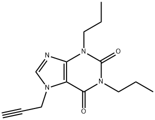 3,7-Dihydro-1,3-dipropyl-7-(2-propynyl)-1H-purine-2,6-dione Struktur