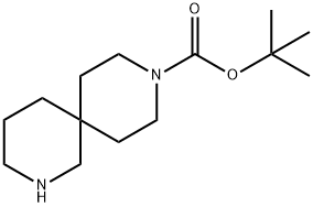 TERT-BUTYL 2,9-DIAZASPIRO[5.5]UNDECANE-9-CARBOXYLATE Struktur