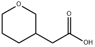 tetrahydro-2H-pyran-3-ylacetic acid Struktur