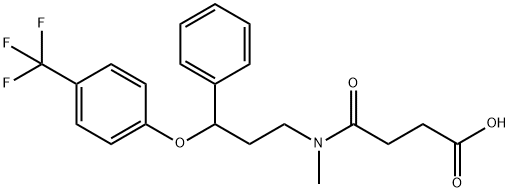 Fluoxetine Succinamic Acid Struktur