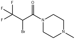 2-BROMO-3,3,3-TRIFLUORO-1-(4-METHYLPIPERAZIN-1-YL)PROPAN-1-ONE Struktur