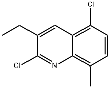 2,5-DICHLORO-3-ETHYL-8-METHYLQUINOLINE Struktur