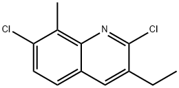 2,7-DICHLORO-3-ETHYL-8-METHYLQUINOLINE Struktur