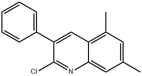 2-CHLORO-5,7-DIMETHYL-3-PHENYLQUINOLINE Struktur