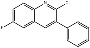 2-CHLORO-6-FLUORO-3-PHENYLQUINOLINE Struktur