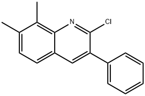 2-CHLORO-7,8-DIMETHYL-3-PHENYLQUINOLINE Struktur