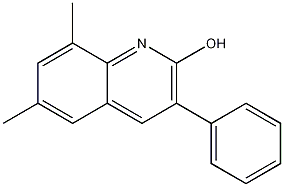 6,8-DIMETHYL-3-PHENYL-2-QUINOLINOL Struktur