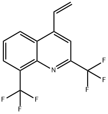 2,8-BIS(TRIFLUOROMETHYL)-4-VINYLQUINOLINE Struktur