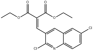 2,6-DICHLORO-3-(2,2-DIETHOXYCARBONYL)VINYLQUINOLINE Struktur