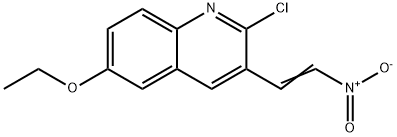 E-2-CHLORO-6-ETHOXY3-(2-NITRO)VINYLQUINOLINE Struktur