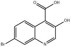 7-BROMO-3-HYDROXYQUINOLINE-4-CARBOXYLIC ACID Struktur