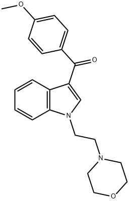 (4-methoxyphenyl)[1-[2-(4-morpholinyl)ethyl]-1H-indol-3-yl]-Methanone Struktur