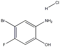 5-BROMO-4-FLUORO-2-HYDROXY-ANILINE HCL Struktur