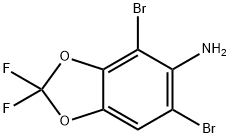 4,6-Dibromo-2,2-difluorobenzo[d][1,3]dioxol-5-amine Struktur