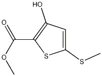 METHYL 3-HYDROXY-5-(METHYLTHIO)THIOPHENE-2-CARBOXYLATE Struktur