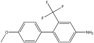 4'-METHOXY-2-(TRIFLUOROMETHYL)BIPHENYL-4-AMINE Struktur