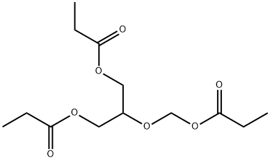 2-(propionyloxymethoxy)butane-1,4-diyl dipropionate Struktur