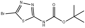 N-Boc-2-amino-5-bromo[1,3,4]thiadiazole Struktur