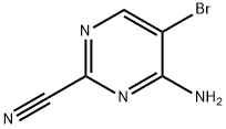 4-Amino-5-bromopyrimidine-2-carbonitrile Struktur