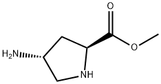 (2S,4R)-methyl 4-aminopyrrolidine-2-carboxylate Struktur