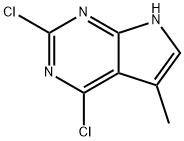 2,4-Dichloro-5-methyl-7H-pyrrolo[2,3-d]pyrimidine Struktur