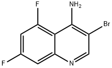 4-Amino-3-bromo-5,7-difluoroquinoline Struktur