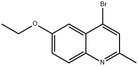 4-BROMO-6-ETHOXY-2-METHYLQUINOLINE Struktur