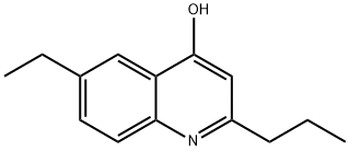 6-ETHYL-2-PROPYL-4-QUINOLINOL Struktur