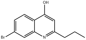 7-BROMO-2-PROPYL-4-QUINOLINOL Struktur