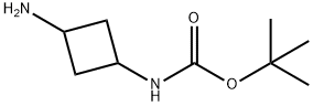 TERT-BUTYL 3-AMINOCYCLOBUTYLCARBAMATE Structure