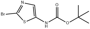 tert-butyl 2-bromothiazol-5-ylcarbamate Struktur