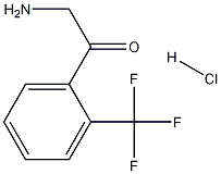 2-amino-1-(2-(trifluoromethyl)phenyl)ethanone hydrochloride Struktur