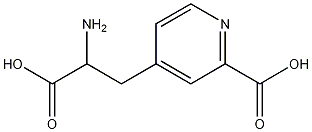 alpha-Amino-2-carboxy-4-pyridinepropanoic acid Struktur