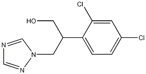 2-(2,4-二氯苯基)-3-(1,2,4-三氮雜-2,4-環(huán)戊二烯-1-基)-1-丙醇 結構式