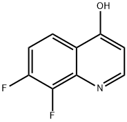 7,8-Difluoro-4-hydroxyquinoline Struktur