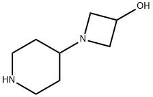 1-(4-Piperidinyl)-3-azetidinol Struktur