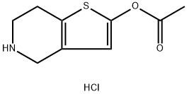 4,5,6,7-Tetrahydro-thieno[3,2-c]pyridin-2-ol 2-acetate hydrochloride Struktur