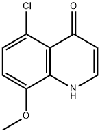 5-Chloro-4-hydroxy-8-methoxyquinoline Struktur