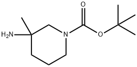 3-Amino-1-Boc-3-methylpiperidine Struktur