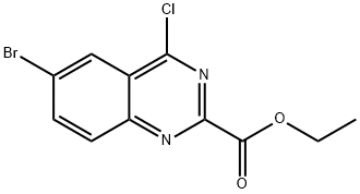 Ethyl 6-bromo-4-chloroquinazoline-2-carboxylate Structure