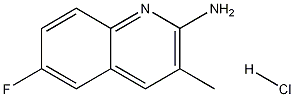 2-Amino-6-fluoro-3-methylquinoline hydrochloride Struktur