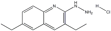 3,6-Diethyl-2-hydrazinoquinoline hydrochloride Struktur